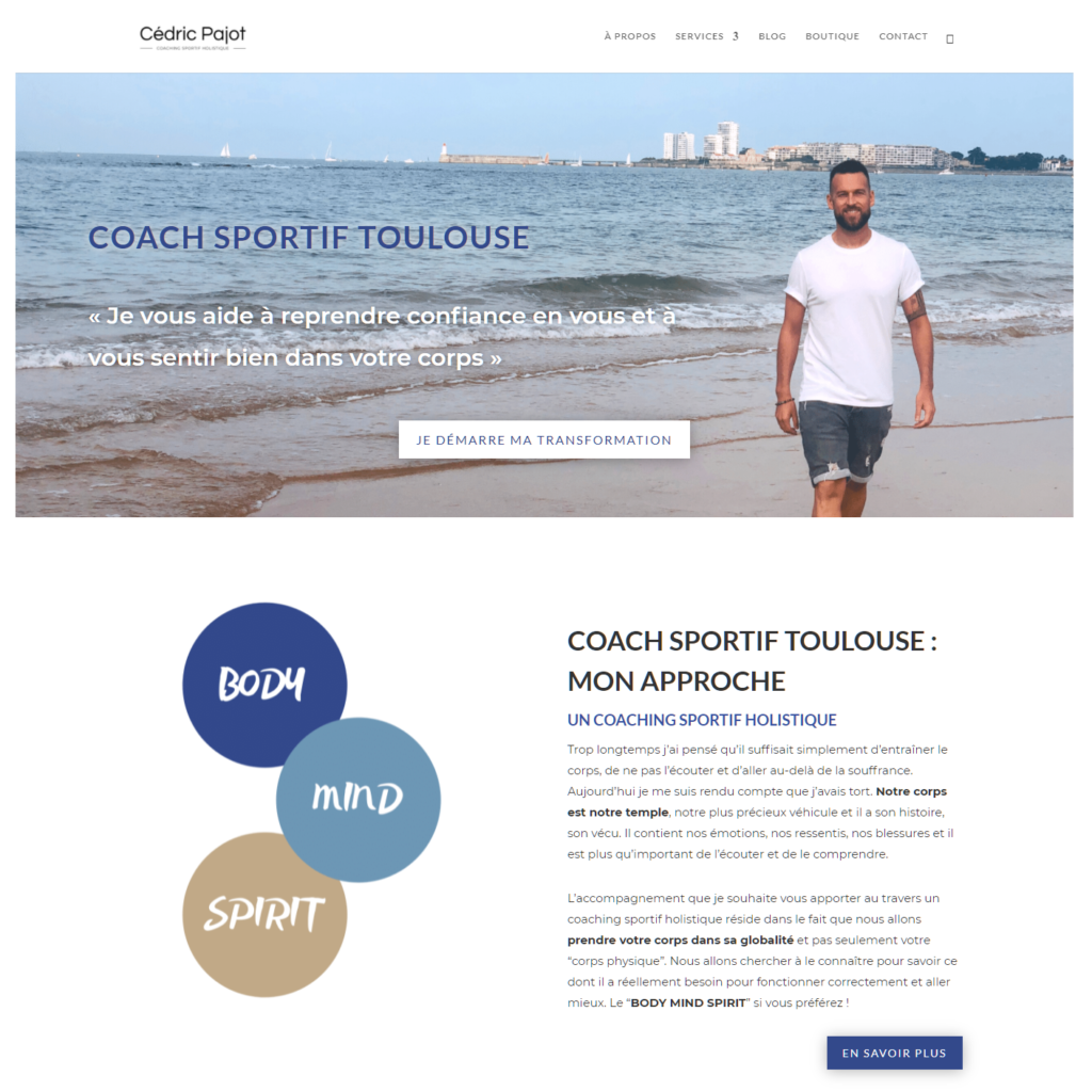 Cédric Pajot, Coach sportif à Toulouse
