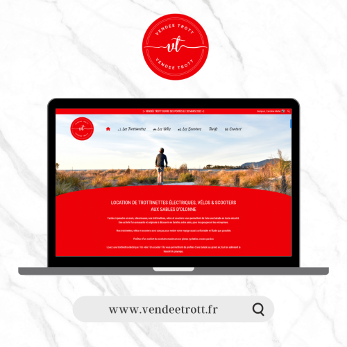 Création site internet les Sables d'Olonne​ pour Vendée Trot